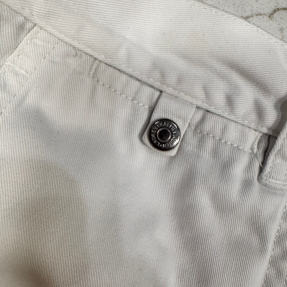 Lauren Ralph Lauren Petite Wide Leg Cropped Cotton Chino Pants Culottes 2P White - Picture 7 of 14
